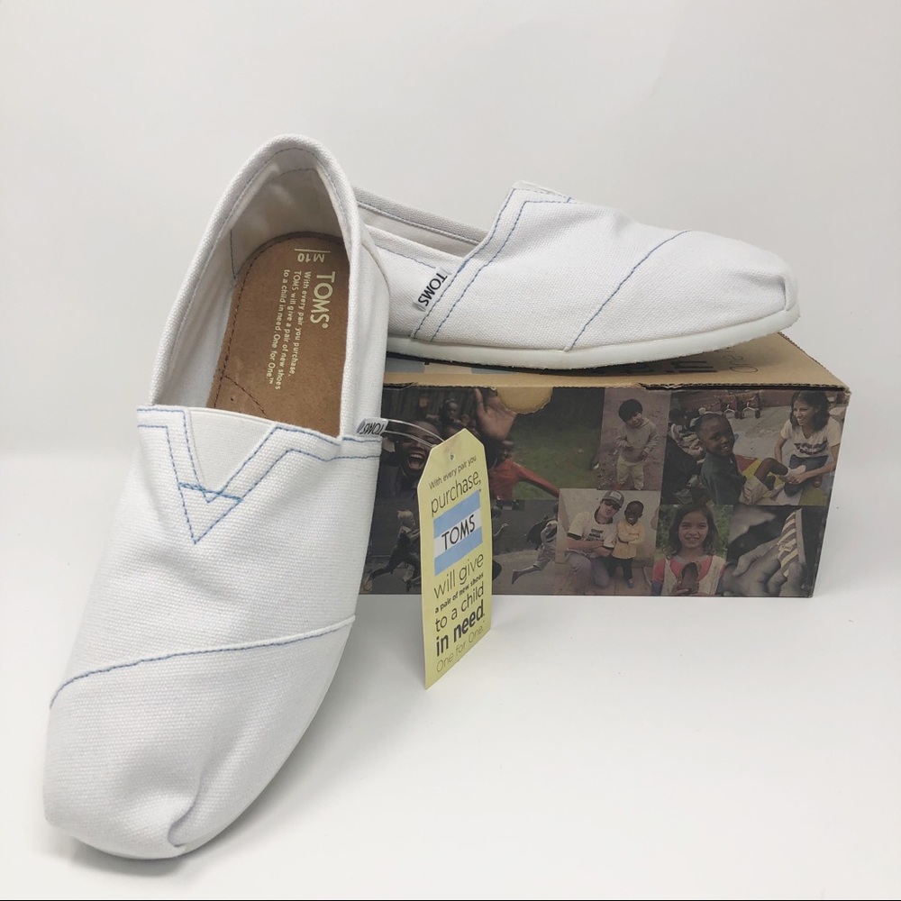 New Toms Classic White Canvas